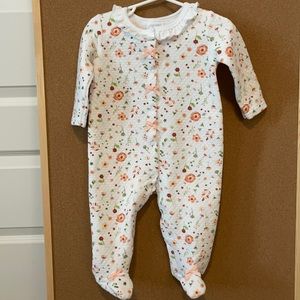 Cute floral baby pajamas